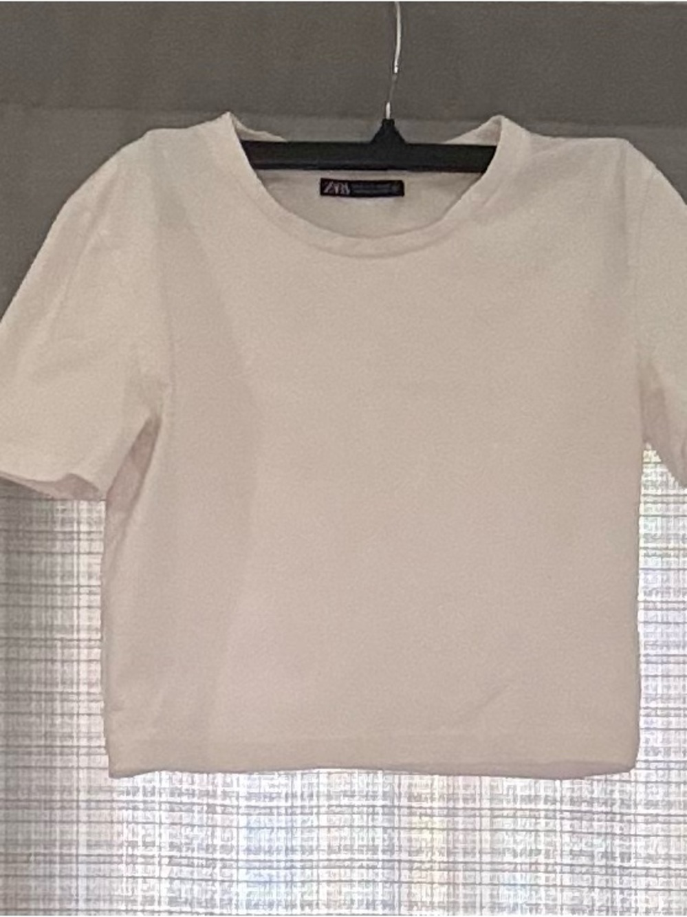 Zara White Crewneck Tee